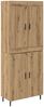 vidaXL Highboard 2 pcs Artisan-Eiche Holzwerkstoff 3416008 Bild 2