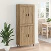 vidaXL Highboard 2 pcs Artisan-Eiche Holzwerkstoff 3416008 Bild 4