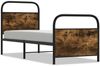 vidaXL Bettgestell ohne Matratze 80x200 cm Räuchereiche Holzwerkstoff 4100218 Bild 2