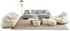 Sitzgruppe/Sofa Set - Wohnzimmergarnitur "Redbud" 3+2+1 + Hocker-Beige/Blau Bild 2