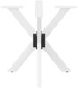 vidaXL Esstischbein in Spinnenform Weiß 85x85x(72-73) cm Stahl 4013121 Bild 3