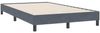 vidaXL Boxspringbett mit Matratze Dunkelgrau 120x220 cm Samt 3316636 Bild 5