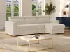 Vente-unique - VIZIR Sofa Stoff Beige - B 223 cm94 cm x H 110 cm95 cm x L 282 cm Bild 1