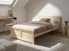 Bett mit Lattenrost DAUPHIN Kiefernholz Hellbraun 120 x 200 cm Bild 3