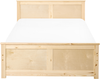 Bett mit Lattenrost DAUPHIN Kiefernholz Hellbraun 120 x 200 cm Bild 4