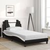vidaXL Bett "Viana" mit Matratze Schwarz und Weiß 100x200 cm Kunstleder 3208780 Bild 3