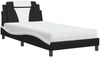 vidaXL Bett "Viana" mit Matratze Schwarz und Weiß 100x200 cm Kunstleder 3208780 Bild 2