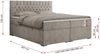 Boxspringbett mit 2 Bettkästen, Matratze und Topper - PERA - 160x200cm - Beige Stoff - H3 Bild 5