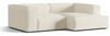 Micadoni Ecksofa Nuria 3-Sitzer Rechts Boucle Elfenbein Bild 2