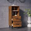 Sideboard Räuchereiche 34,5 x 34 x 90 cm Holzwerkstoff [817417] Bild 3