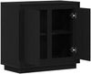 vidaXL Sideboard Schwarz Eichen-Optik 80 x 40 x 75 cm Holzwerkstoff 862133 Bild 5