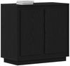 vidaXL Sideboard Schwarz Eichen-Optik 80 x 40 x 75 cm Holzwerkstoff 862133 Bild 3