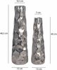 Vase 2er Set Aluminium Silber Hammerschlag Modern Tischdeko Handgefertigt Bild 4
