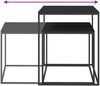 Couchtisch-Set 2-tlg. Holzwerkstoff und Metall [343113] Bild 5