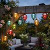 LED Solarleuchte, Lichterkette, Ballons, IP44, L 380 cm Bild 4