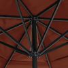 vidaXL Sonnenschirm Aluminium-Mast 600 cm Terrakotta 47375 Bild 5