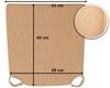 sunnypillow Stuhlkissen 4er Set Kissen Maße: 42 (vorne), 35 (hinten) x 40 x 5 cm Bild 4