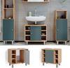 Waschbeckenunterschrank Fynn Grün/Goldkraft Eiche 60 x 54 cm Vicco Bild 2