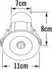 KONSTSMIDE No. 7875-250 Outdoor Deckeneinbaustrahler High Power LED weiss 3000K Bild 5