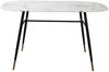 Tisch 140 x 90 x 77 cm Glas in Marmoroptik Bild 4