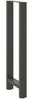 vidaXL Bartischbeine Anthrazit 2 Stk. 40x(110-111) cm Stahl 4013350 Bild 4