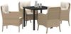 vidaXL Garten Essgruppe mit Kissen 5 pcs Beige Poly-Rattan 3380170 Bild 3