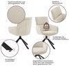 OTTO home Esszimmerstuhl Cusey, 360° drehbar, extra dicke Polsterung, 2er-Set (Set, 2 St), mit 360° Metallfuß, Komfort-Rückenlehne und hautfreundlichem Webstoff Bild 3