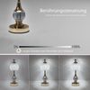 ibettertec LED Nachttischlampe Drei Farben LED Kristall Schreibtischlampe, Touch gesteuert, 3-Wege dimmbare Nachttischlampe, Dekorative LED Lampe für Schlafzimmer,Wohnzimmer Bild 3