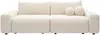 Vente-unique - DAVISO Sofa Stoff Beige - B 105 cm x H 87 cm x L 257 cm Bild 2