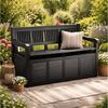 Bestlivings Gartenbank inkl. Stauraum 280L, 130 x 60 x 85 cm, Kunststoff, robust, UV- und Wetterbeständig Bild 2