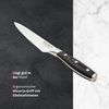 Meisterkoch Universalmesser Messer Küchenmesser | 12,5 cm Klinge aus rostfreiem deutschen Edelstahl | ergonomischer Micarta-Griff mit Fingerschutz, 3-fach vernietet Bild 3