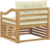 vidaXL Outdoor-Sofa Weiß und Creme 3439152 Bild 5