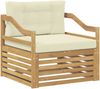 vidaXL Outdoor-Sofa Weiß und Creme 3439152 Bild 2
