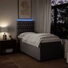 vidaXL Boxspringbett mit Matratze Taupe 90x200 cm Stoff 3292682 Bild 5