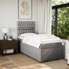 vidaXL Boxspringbett mit Matratze Taupe 90x200 cm Stoff 3292682 Bild 4