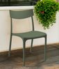 Dmora Gartenstuhl Lupia, Gartensitz, Outdoor-Stuhl, Outdoor-Sessel, Made in Italy, 54x46 h80 cm, Grün Bild 2