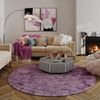 Viskose Teppich - Symphony 200 x 200 cm - lila - rund Bild 2