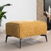 Bronx71 Chenille Hocker Vegas rechteckig ockergelb/cognac Bild 4