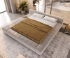 Polsterbettgestell Espazio 180x200 cm Webstoff Soft Beige mit Stauraum Bild 5