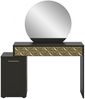 Schminktisch Relief in schwarz und Gold 117 cm Bild 5