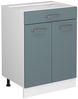 Küchenfront R-Line Blau-Grau 59.6 x 70.8 cm Möbelfront für den Schubunterschrank Vicco Bild 5