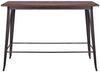 Bartisch HWC-H10 Industrie-Design Ulme Holz FSC-zertifiziert 106 x 147 x 60 cm vintage schwarz-braun Bild 2