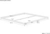 Extra flaches Futonbett 180x200 Kiefer lackiert Ehebett V-60.47K-18Rollrost inkl. Bild 3