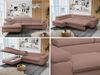Mks Möbel 'Peter L-form' Ecksofa mit Bettfunktion, Bettkasten & einstellbaren Kopfstützen, Rosa, Boucle, Nein, links Bild 2