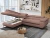 Mks Möbel 'Peter L-form' Ecksofa mit Bettfunktion, Bettkasten & einstellbaren Kopfstützen, Rosa, Boucle, Nein, links Bild 3