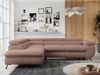 Mks Möbel 'Peter L-form' Ecksofa mit Bettfunktion, Bettkasten & einstellbaren Kopfstützen, Rosa, Boucle, Nein, links Bild 4