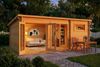Alpholz Gartenhaus Atrium E Gartenhaus aus Holz Holzhaus mit 70 mm Wandstärke Blockbohlenhaus mit Montagematerial Bild 3