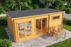 Alpholz Gartenhaus Atrium E Gartenhaus aus Holz Holzhaus mit 70 mm Wandstärke Blockbohlenhaus mit Montagematerial Bild 4