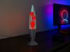 LED Raketen Lavalampe VESUV im 90er Jahre Design, Silber Rot, Höhe 41,5cm Bild 5