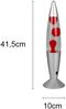 LED Raketen Lavalampe VESUV im 90er Jahre Design, Silber Rot, Höhe 41,5cm Bild 4